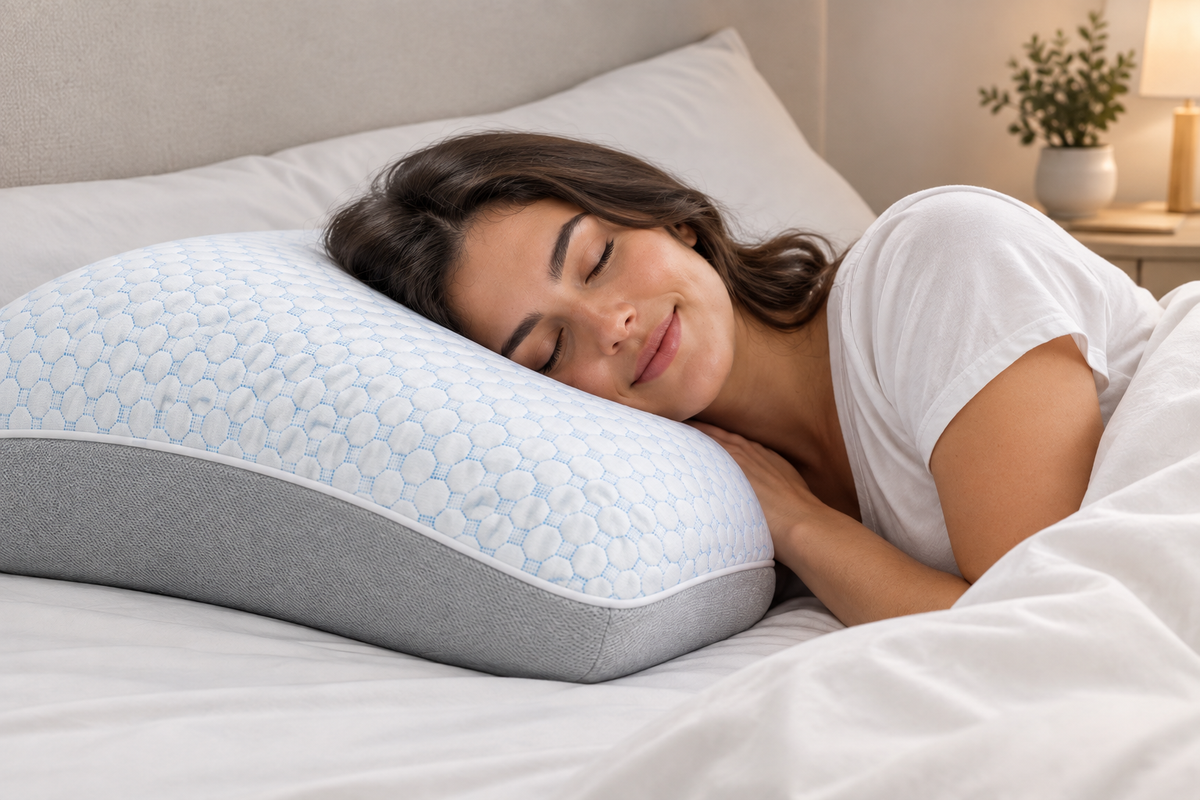 Evorah Cloud - Premium Cooling & Ergonomic Sleep Pillow