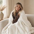Evorah Soft - Ultra-Soft Ribbed Plush Blanket