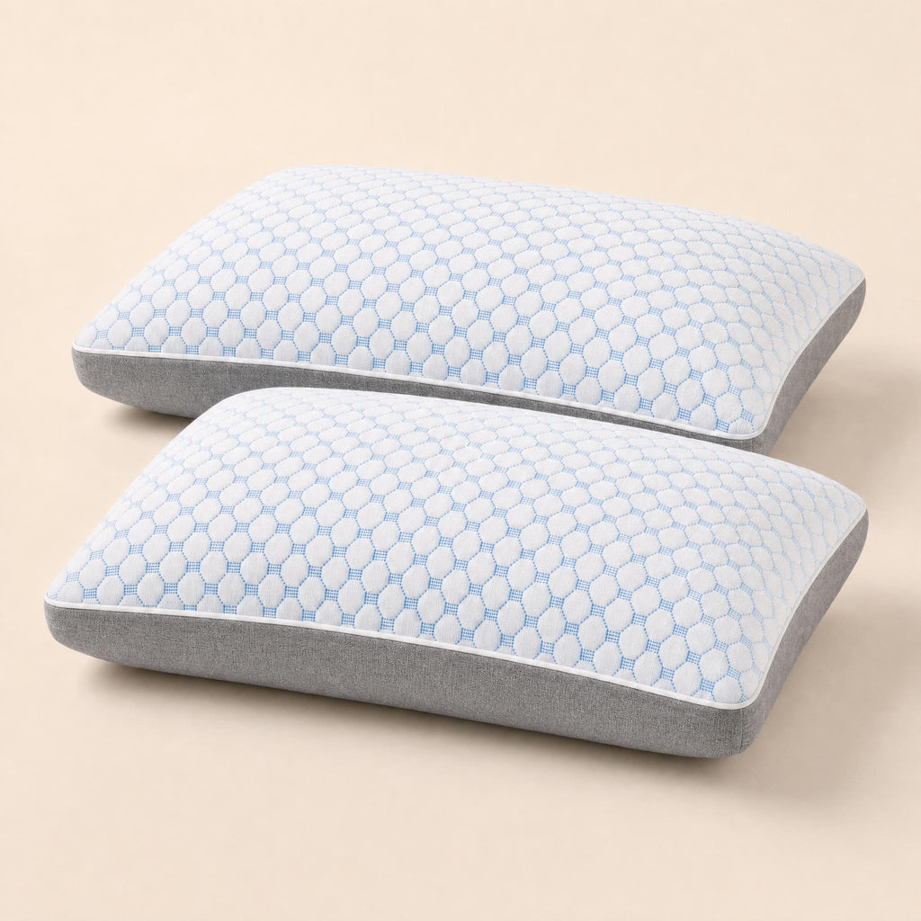 Two Evorah Cloud pillows stacked